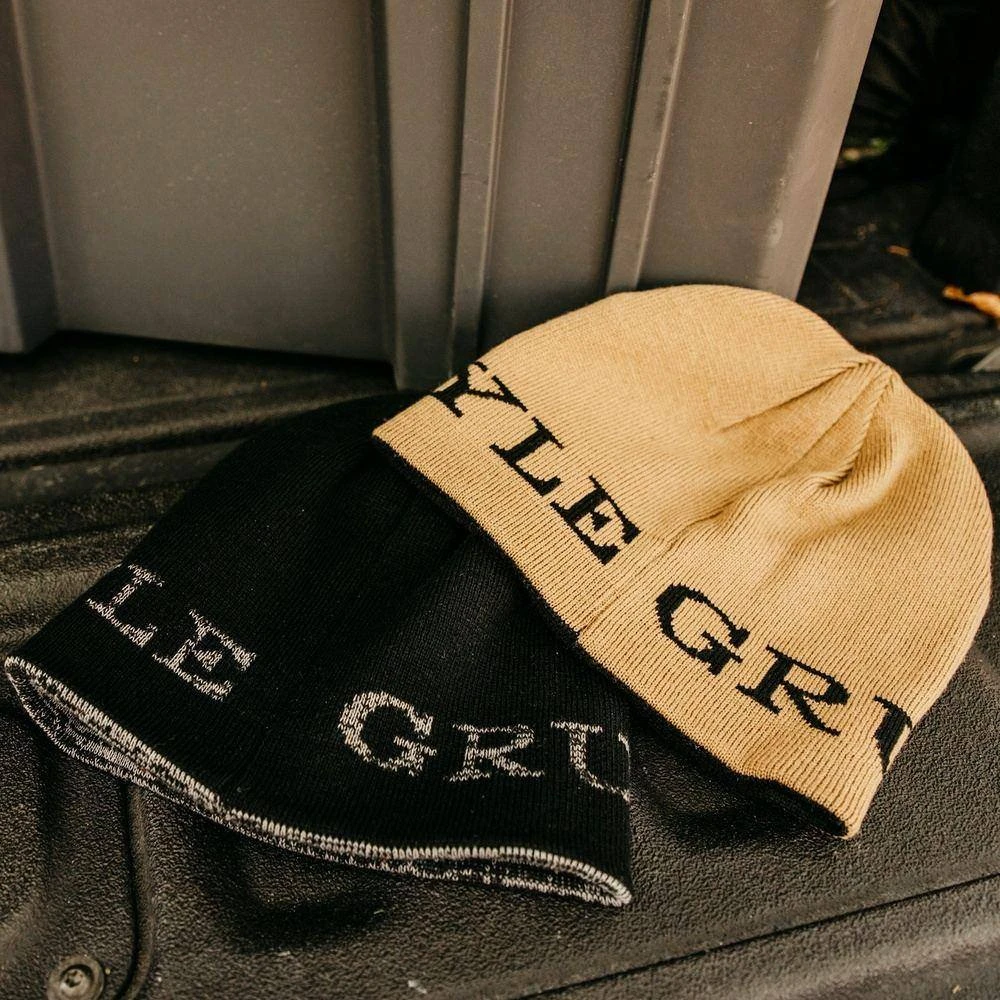 Accessories Reversible Skull Cap Beanie - Black And Tan - Image 3