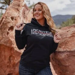 Women's Beautiful Badass Hoodie - Black
