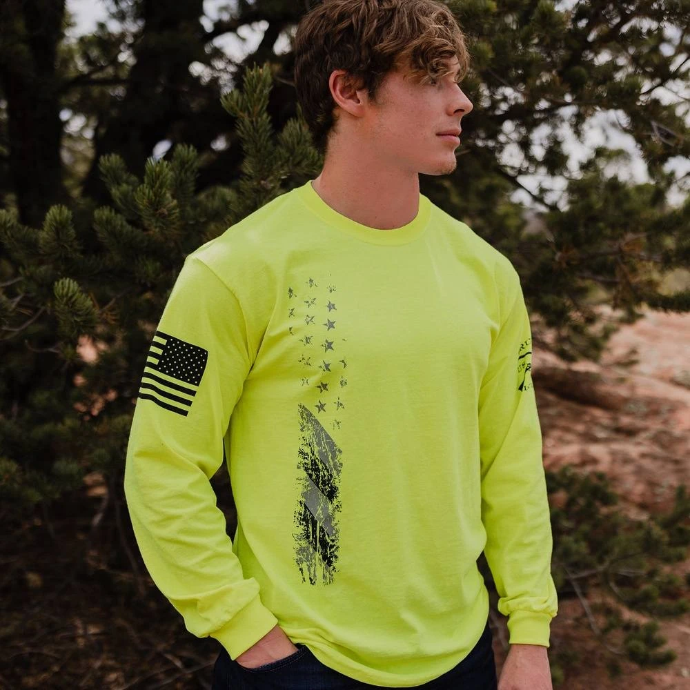 True Colors Long Sleeve - Safety Green - Image 2