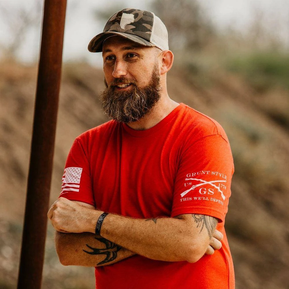 Basic Crew T-Shirt - Red - Image 2