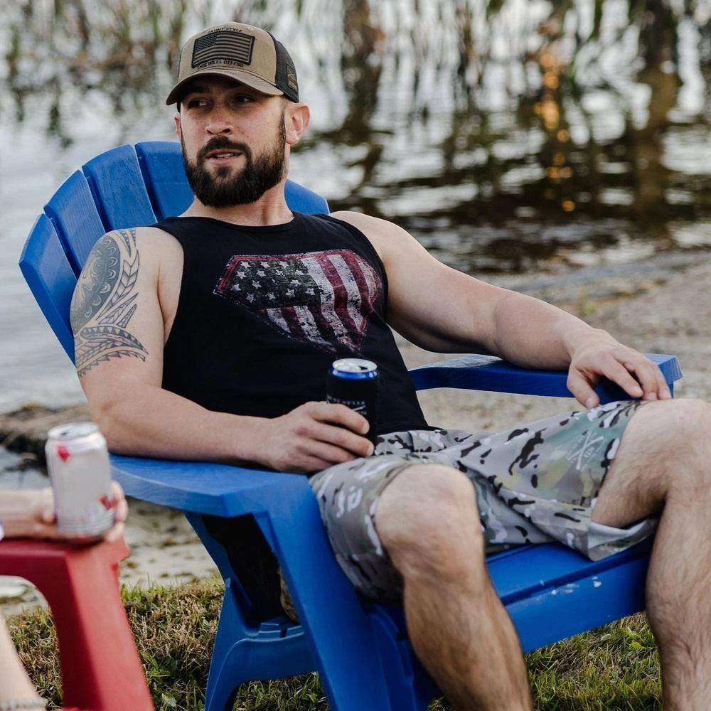 Men's Super Patriot 2.0 Tank - Black - Image 2