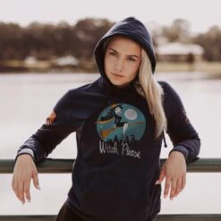 Women's Witch, Please Hoodie - Navy