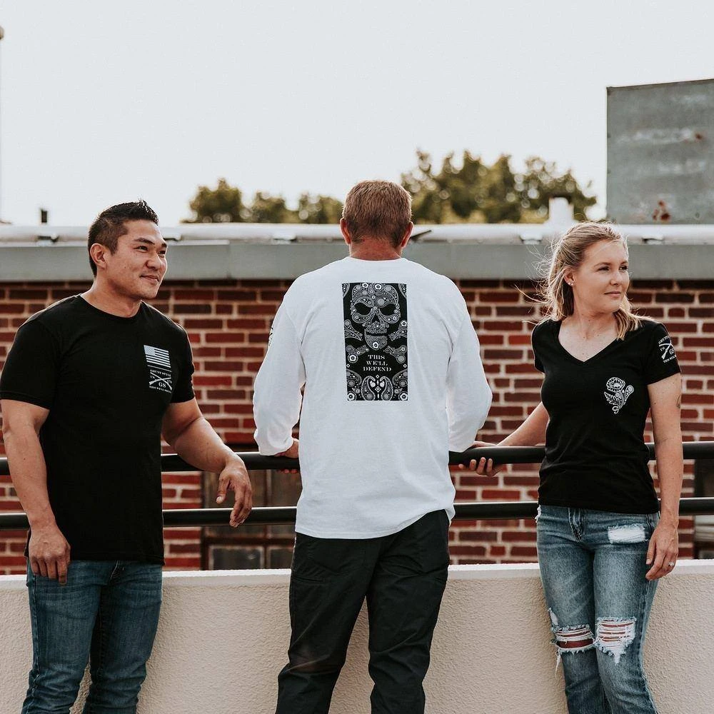 Women's Death Paisley V-Neck - Black - Image 7