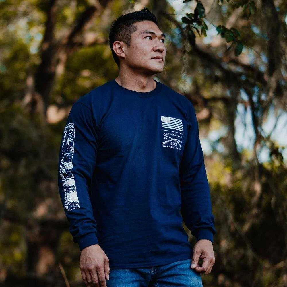 Ethos Long Sleeve - Navy - Image 8