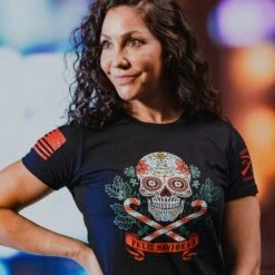 Women's Feliz Navidead Slim Fit T-Shirt - Black