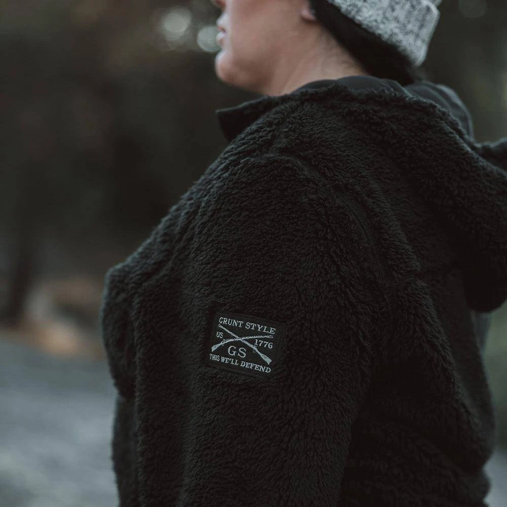 Women's Standard Issue Sherpa Fleece - Black - Image 3