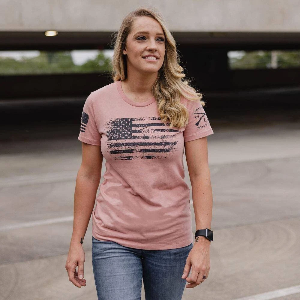 Women's Vintage American T-Shirt - Desert Pink
