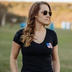 Women's This We'll Defend 2A V-Neck - Black