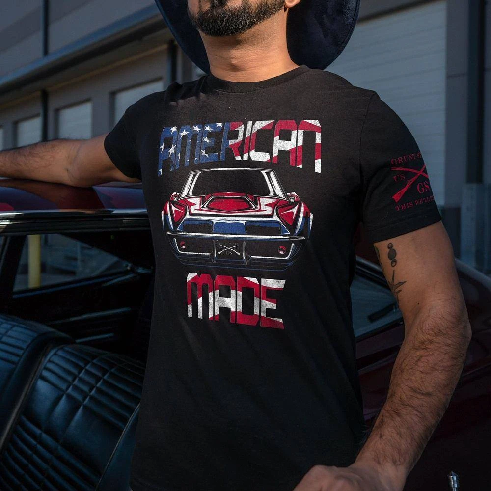 American Made T-Shirt - Black - Image 2