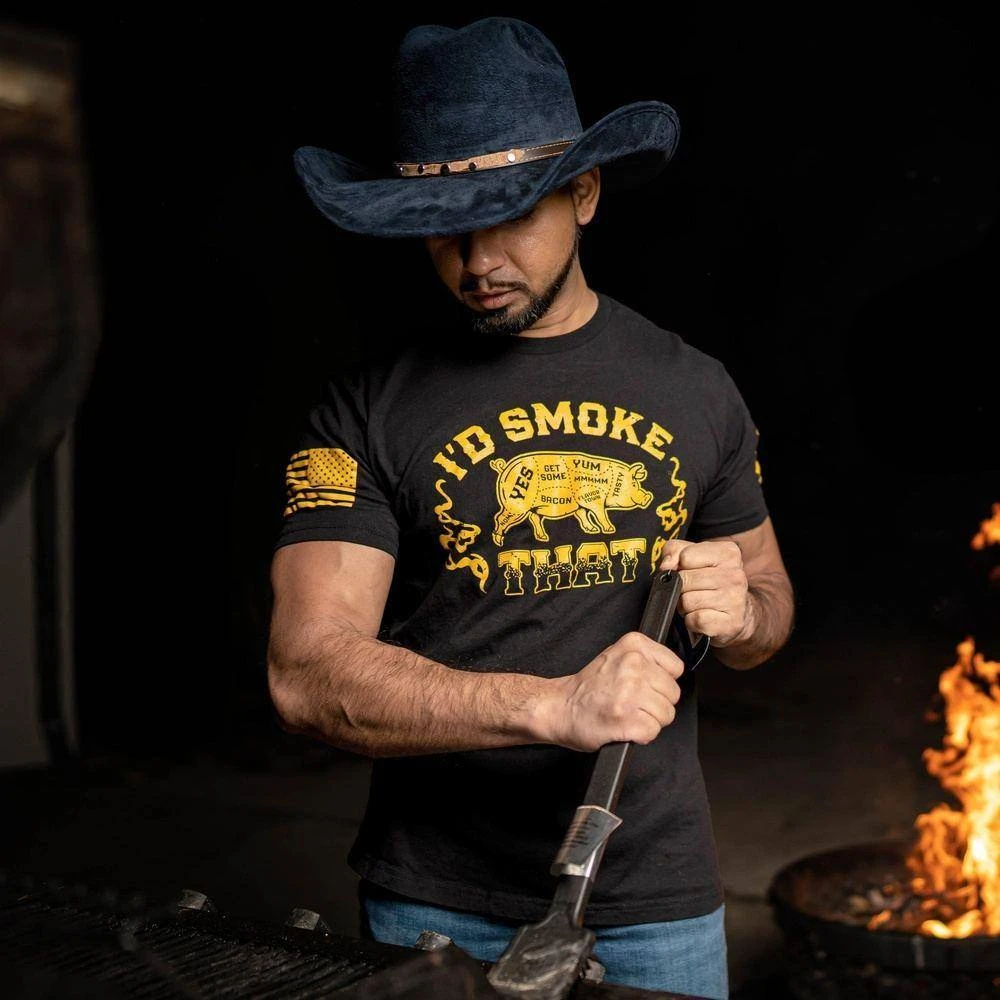 I'd Smoke That T-Shirt - Black - Image 2