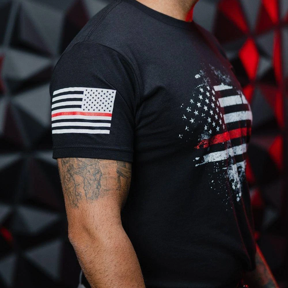 Red Line American Acid T-Shirt - Black - Image 3