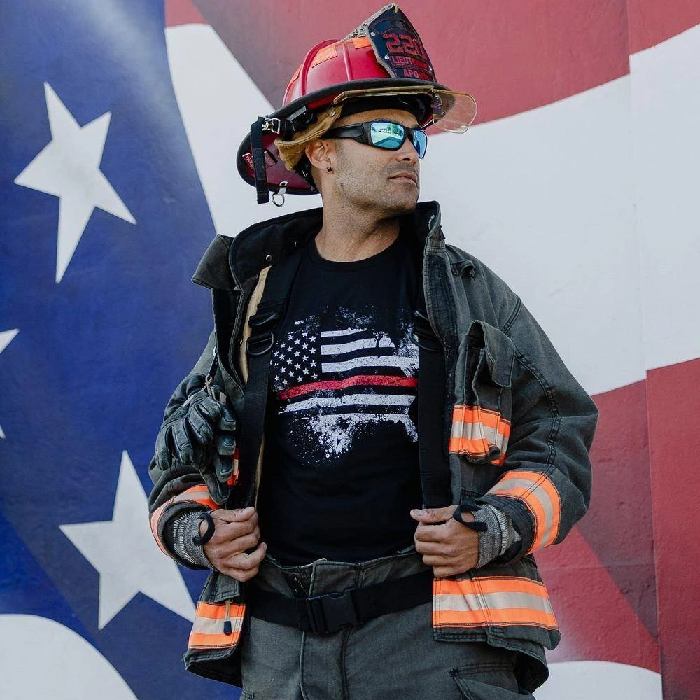 Red Line American Acid T-Shirt - Black - Image 2