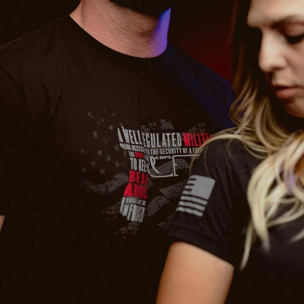 Women's Second Amendment Pistol V-Neck - Black - Image 3