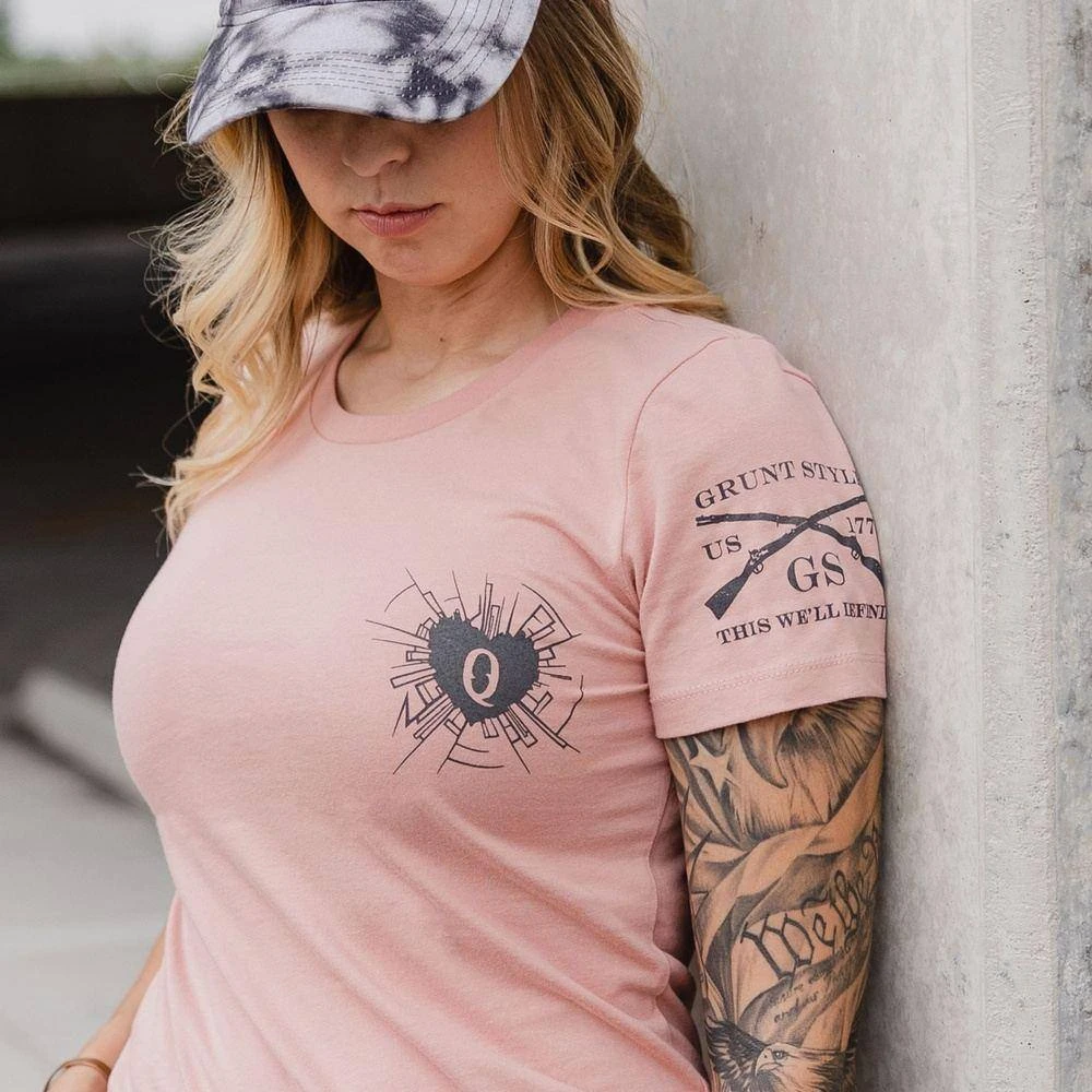 Women's Heart And Soul Of A Warrior T-Shirt - Desert Pink - Image 3