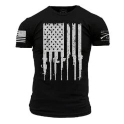 Rifle Flag T-Shirt - Black