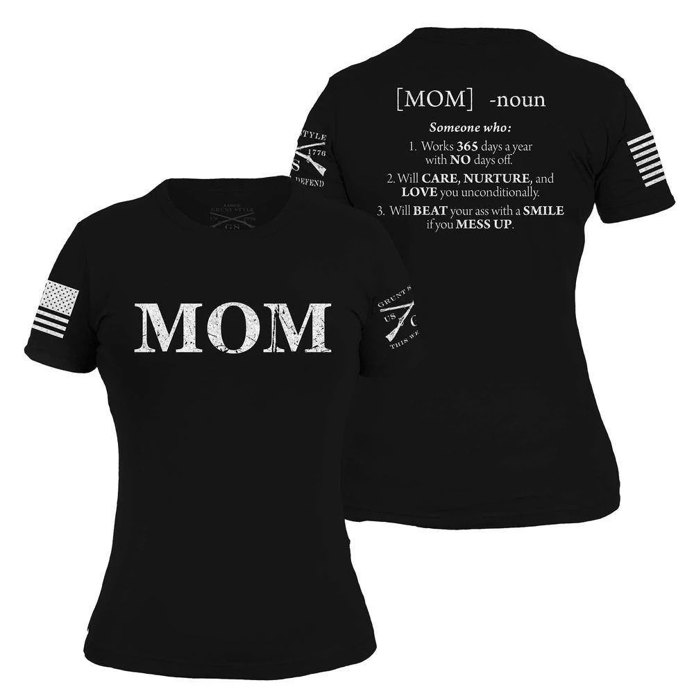 Women's Mom Defined T-Shirt - Black - Image 9