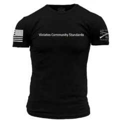 Violates Community Standards T-Shirt - Black