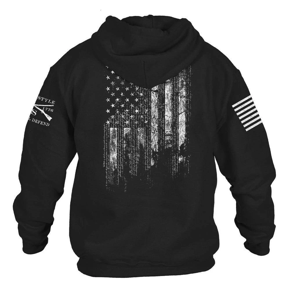 1776 Flag Hoodie - Black - Image 7