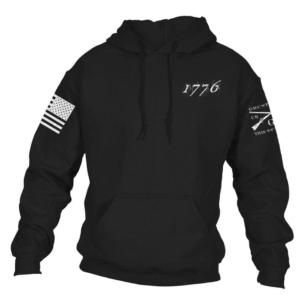 1776 Flag Hoodie - Black - Image 6