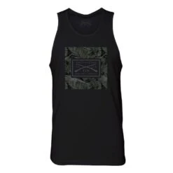 Men's Death Flower Logo Tank - Black
