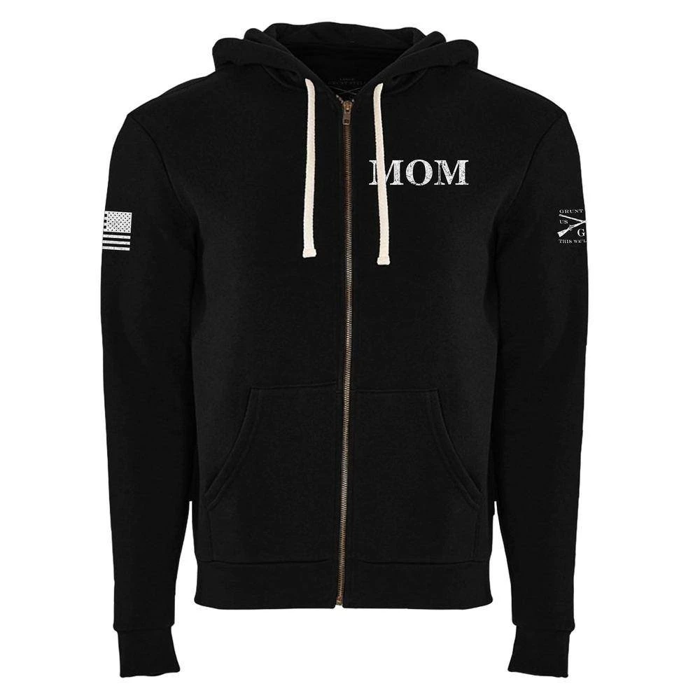 Women's Mom Defined Full-Zip Hoodie - Black - Image 7