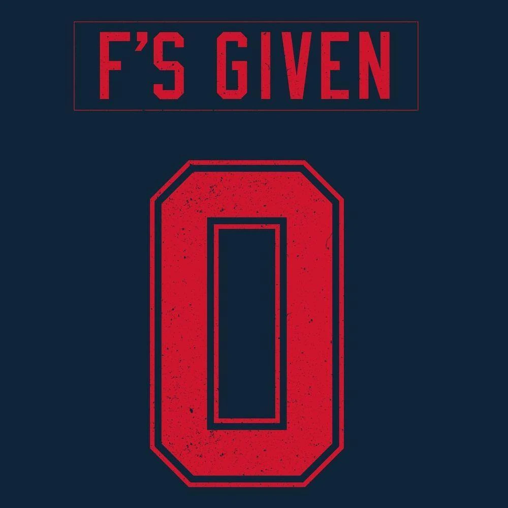 Zero F's Given T-Shirt - Midnight Navy - Image 6