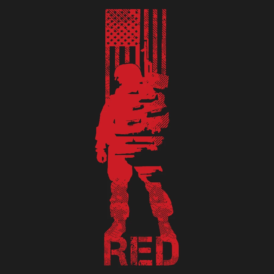 R.E.D. All Forces T-Shirt - Black - Image 6