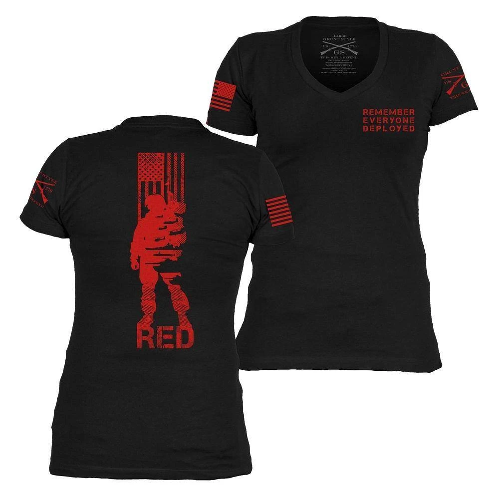 Women's R.E.D. All Forces V-Neck - Black - Image 2