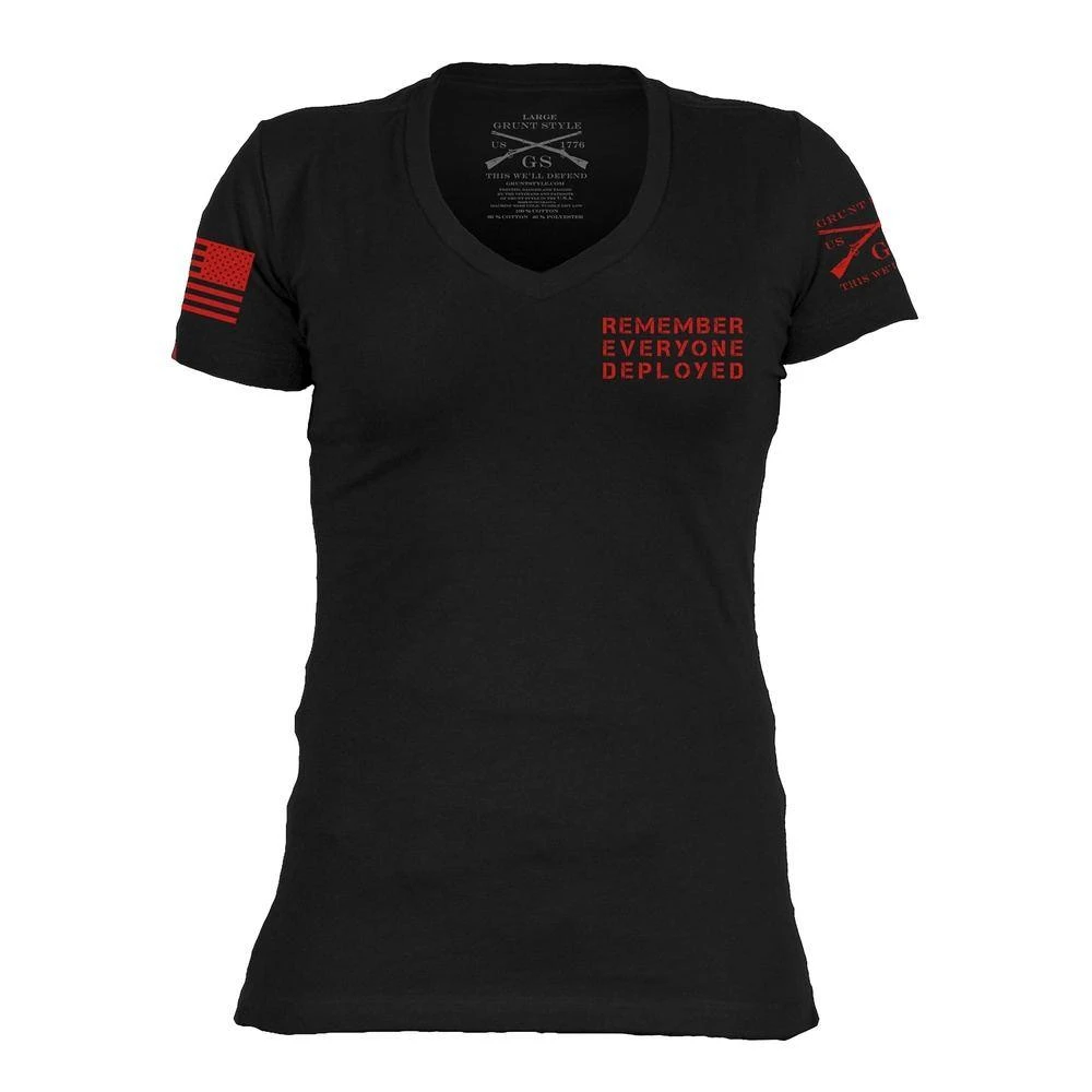 Women's R.E.D. All Forces V-Neck - Black - Image 6