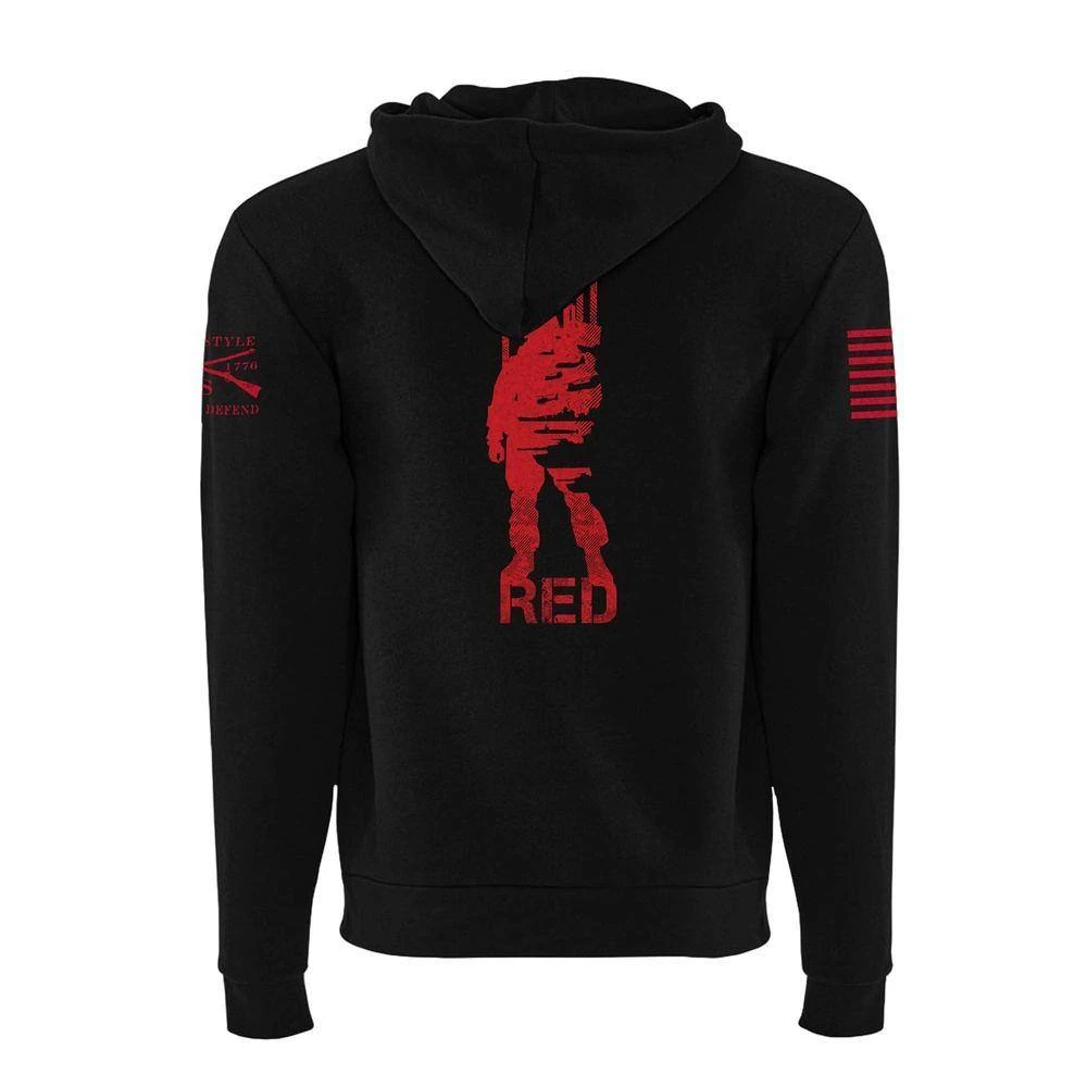 R.E.D. All Forces Premium Full Zip Hoodie - Black - Image 7