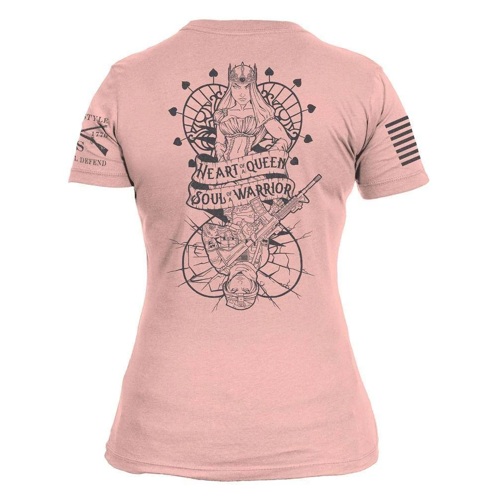 Women's Heart And Soul Of A Warrior T-Shirt - Desert Pink - Image 9