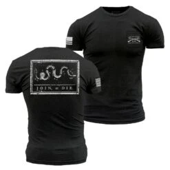 Join Or Die Pocket T-Shirt - Black Heather