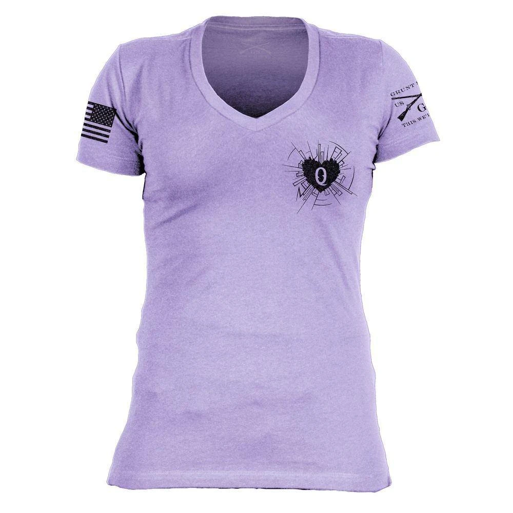 Women's Heart And Soul Of A Warrior V-Neck - Lavender - Image 7