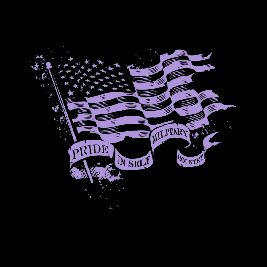 Women's Flag Salute T-Shirt - Black - Image 5