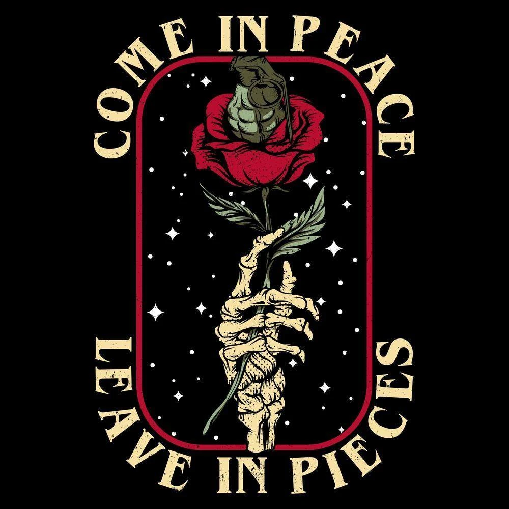 Women's Death Rose T-Shirt - Black - Image 6