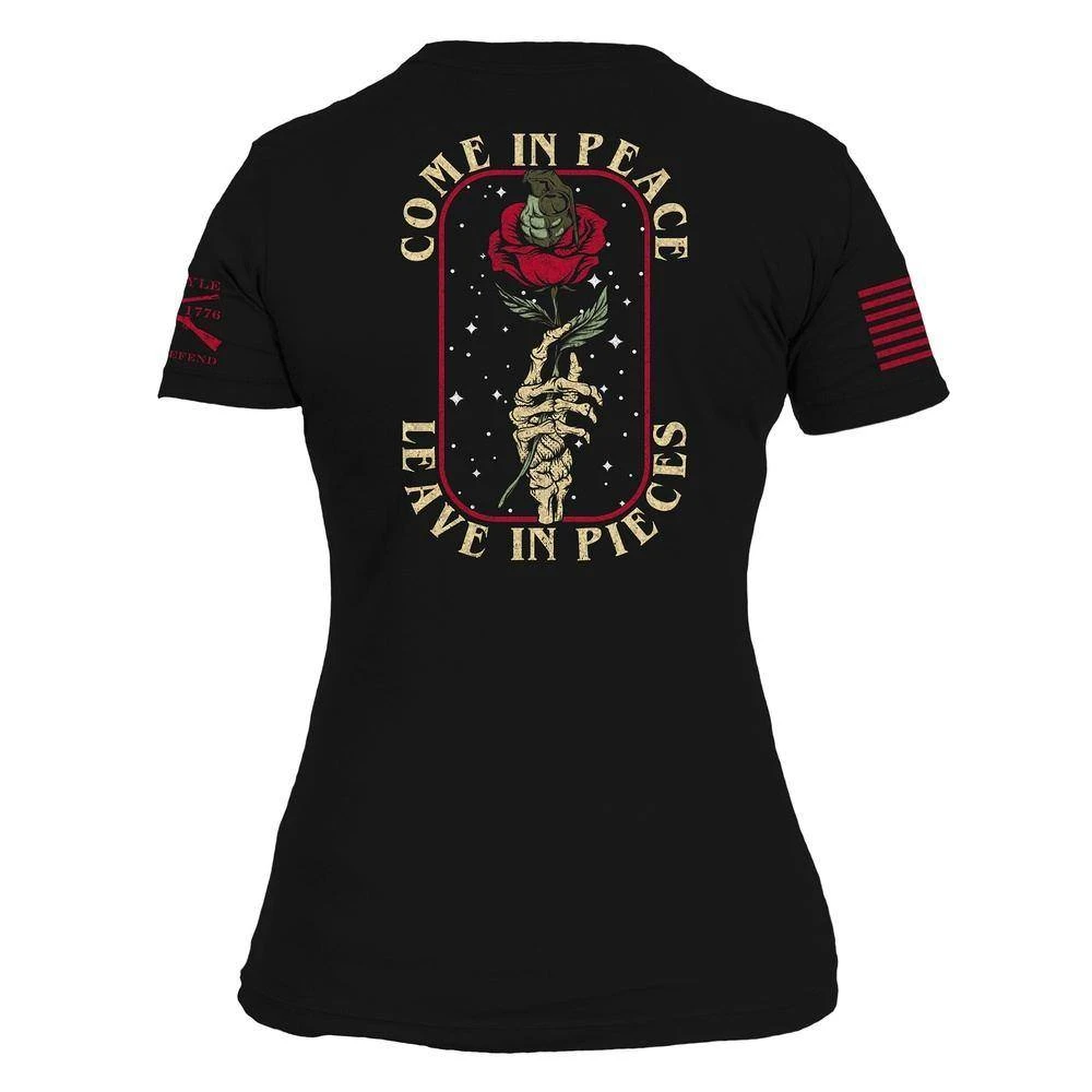 Women's Death Rose T-Shirt - Black - Image 5