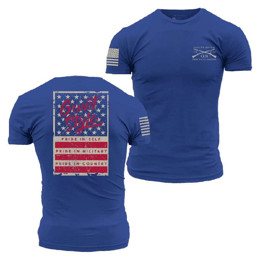 Grunt Style Stars & Bars T-Shirt - Royal