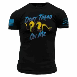 Retro Don't Tread On Me T-Shirt - Black