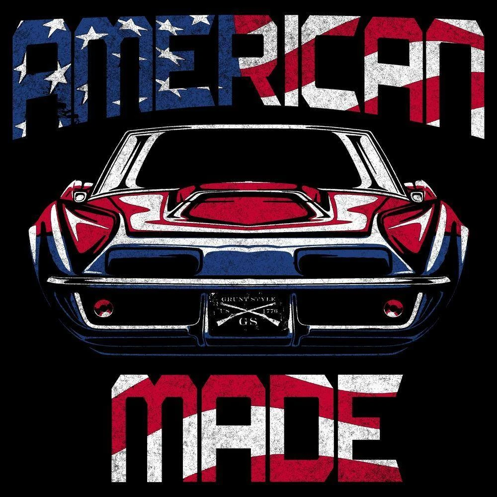 American Made T-Shirt - Black - Image 5