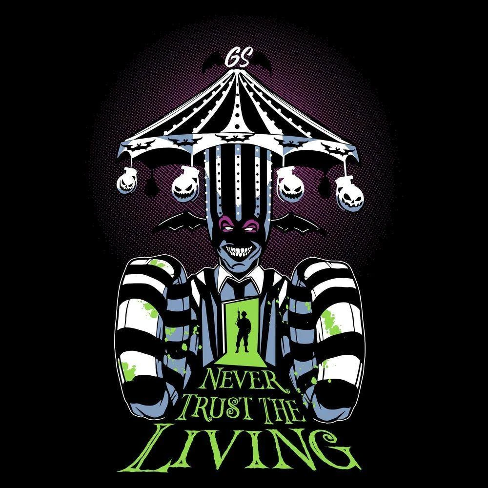 Never Trust The Living T-Shirt - Black - Image 5