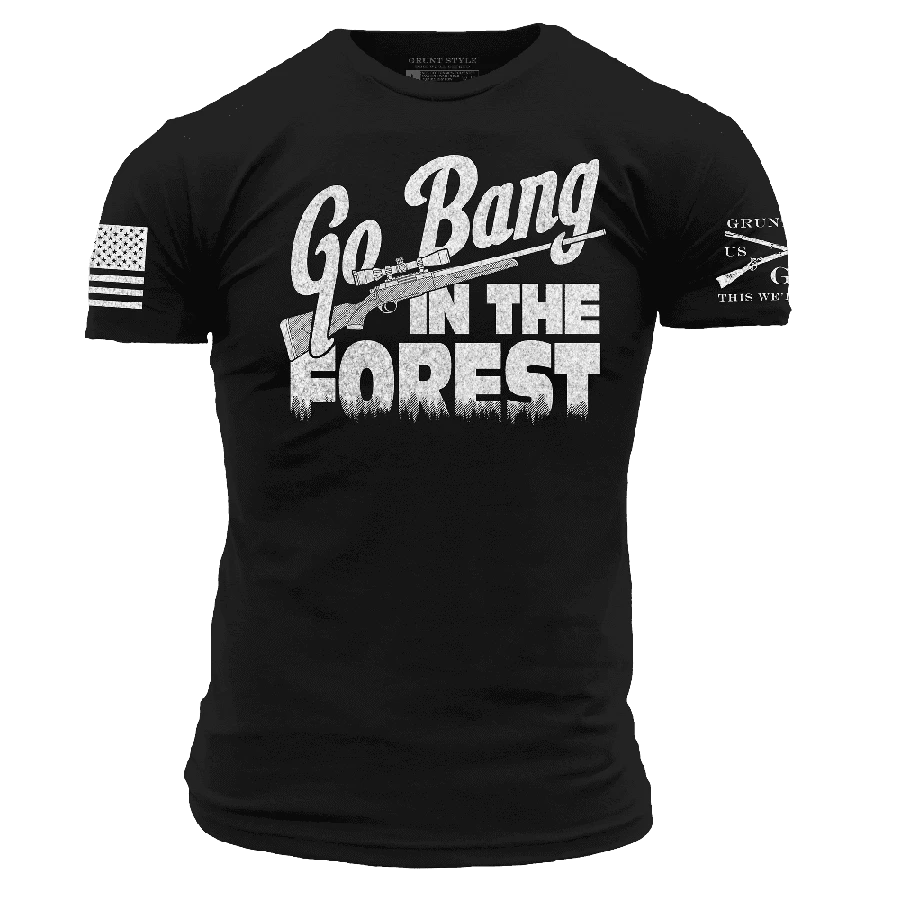 Go Bang In The Forest T-Shirt - Black