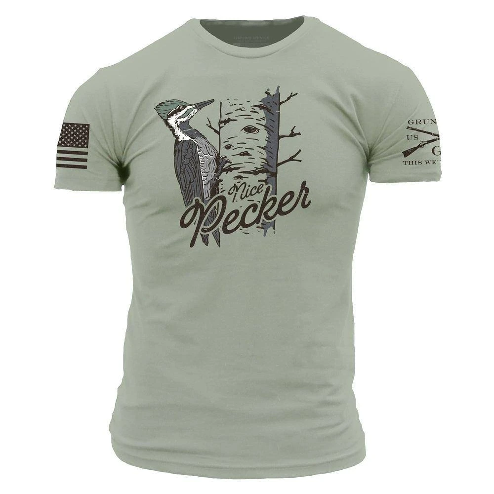 Nice Pecker T-Shirt - Light Sage
