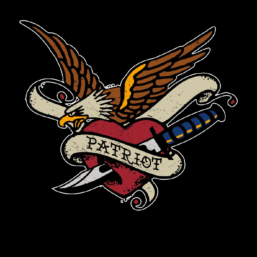 Patriot Ink T-Shirt - Black - Image 7