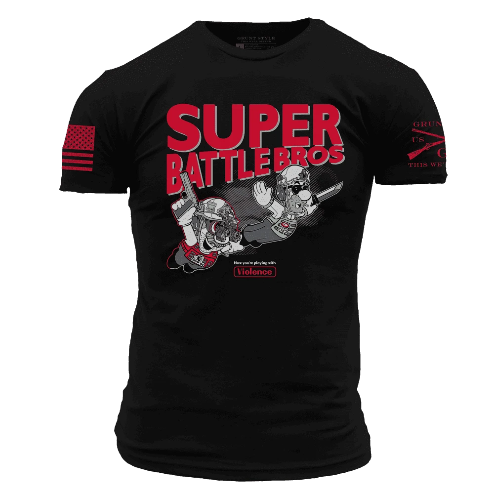 Super Battle Bros T-Shirt - Black