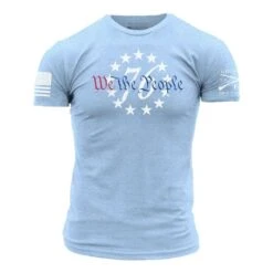 76 We The People T-Shirt - Heather Sky Blue