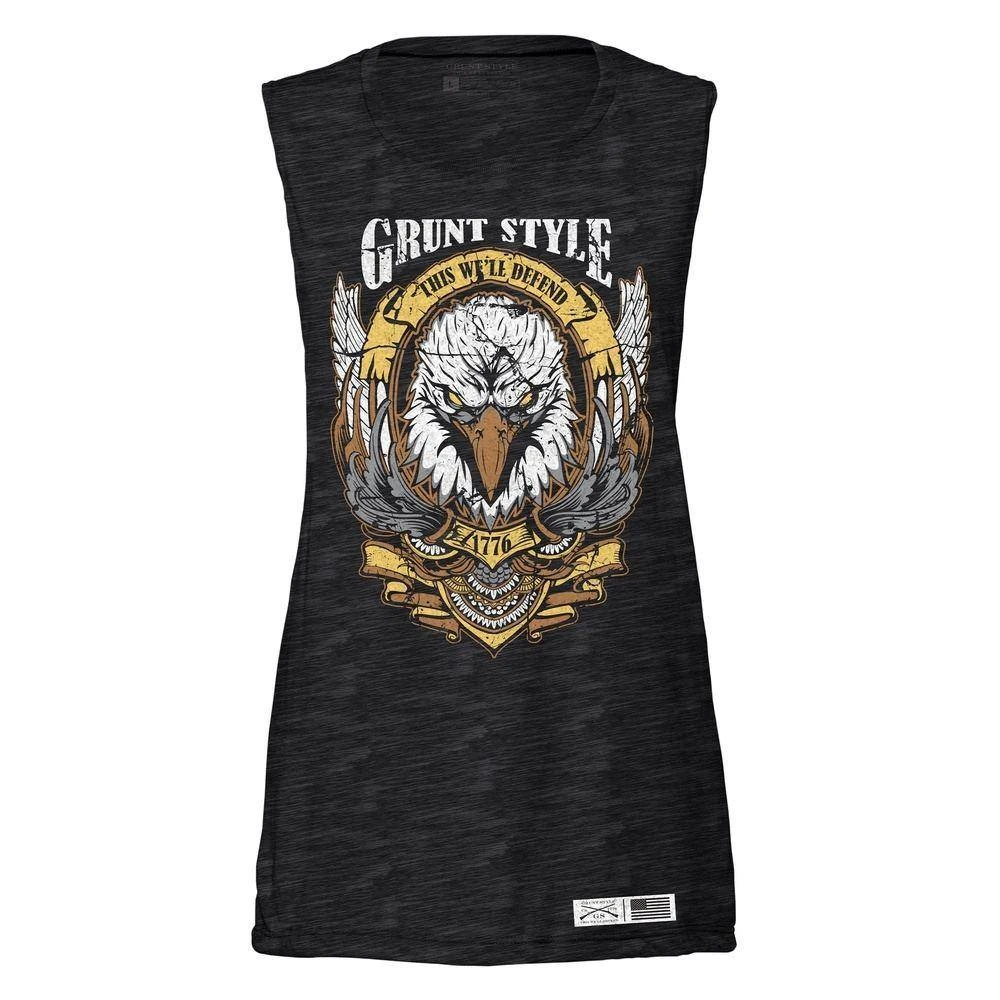 Women's Easy Rider Muscle Tank - Charcoal Black - Image 2