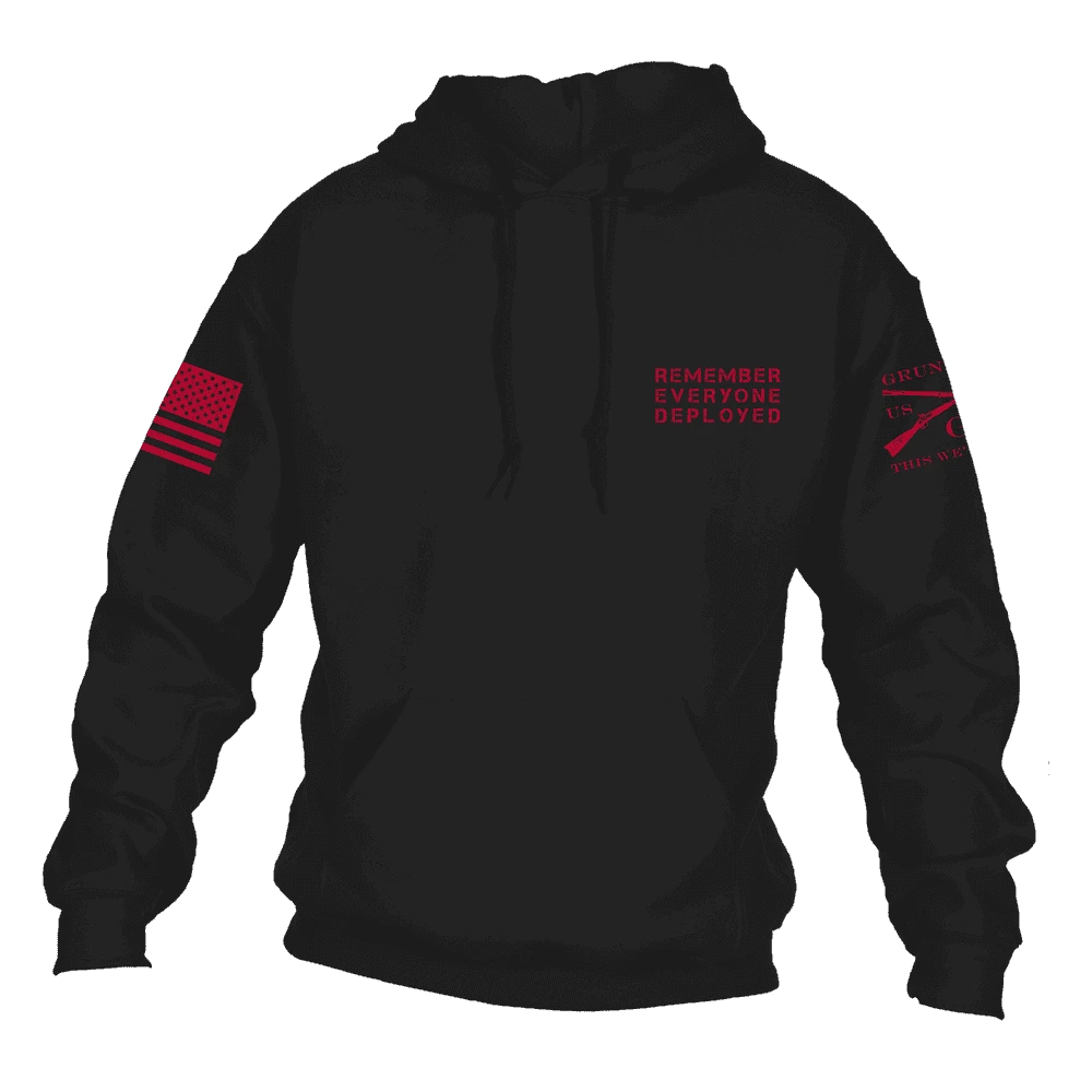 R.E.D. All Forces Hoodie - Black - Image 4