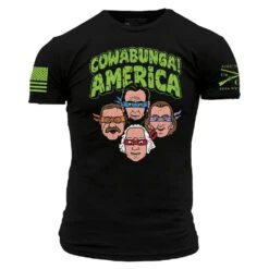 Cowabunga! America T-Shirt - Black