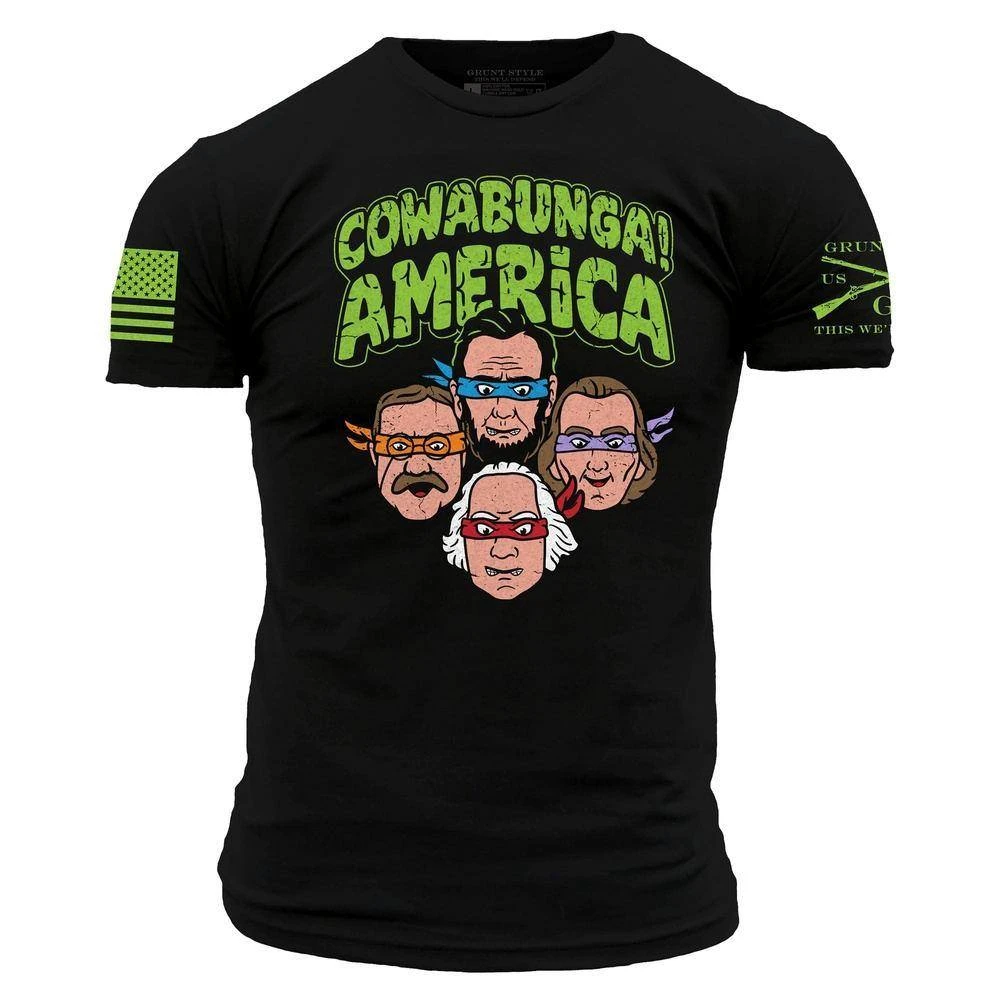 Cowabunga! America T-Shirt - Black