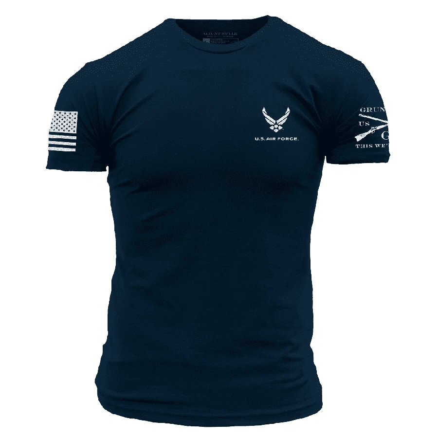 USAF - Finger-Four Formation T-Shirt - Midnight Navy - Image 5